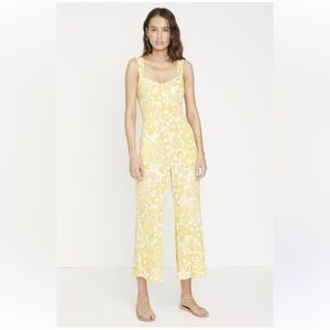 Faithful the Brand Kasbah Jumpsuit Yellow Hestia Floral size Medium